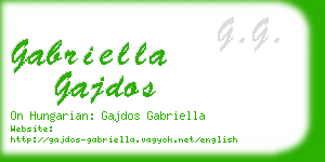 gabriella gajdos business card